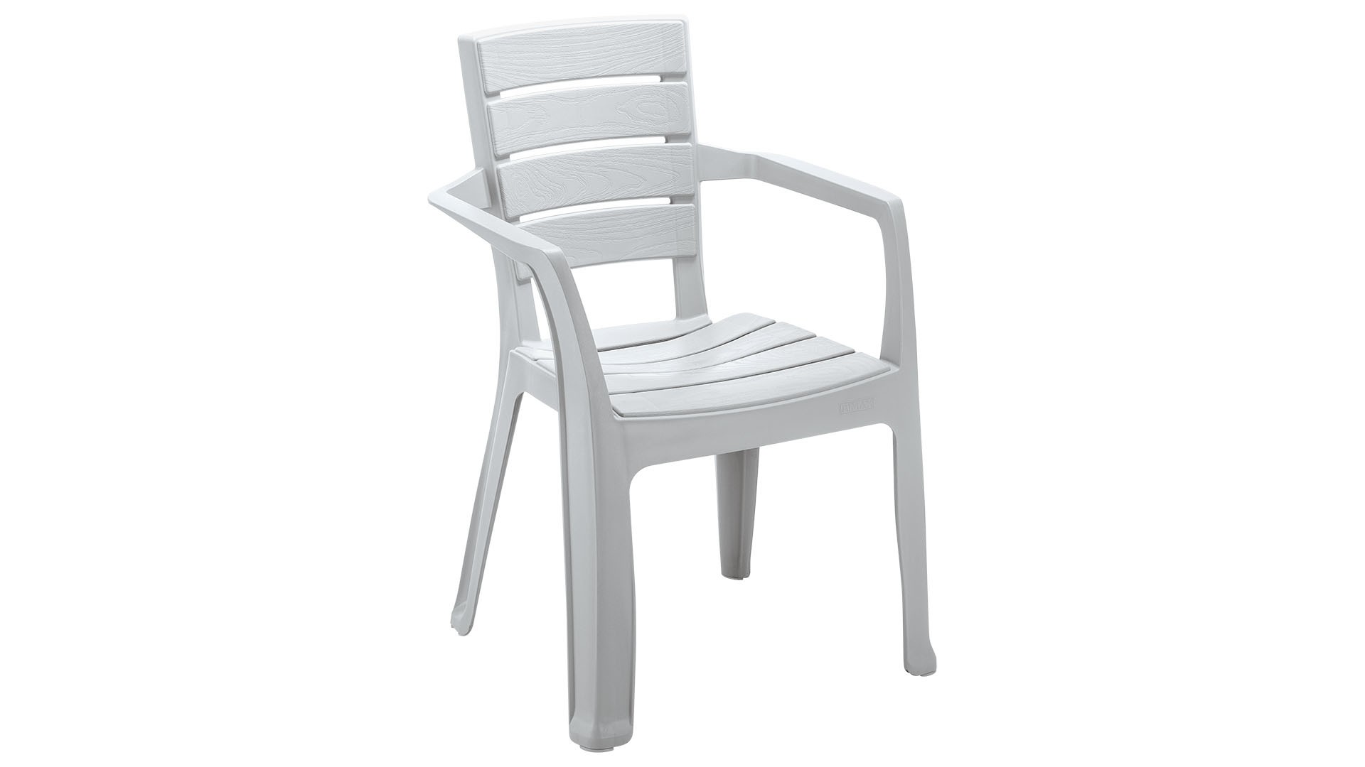 Silla con Brazos Apariencia Madera Gris Hielo