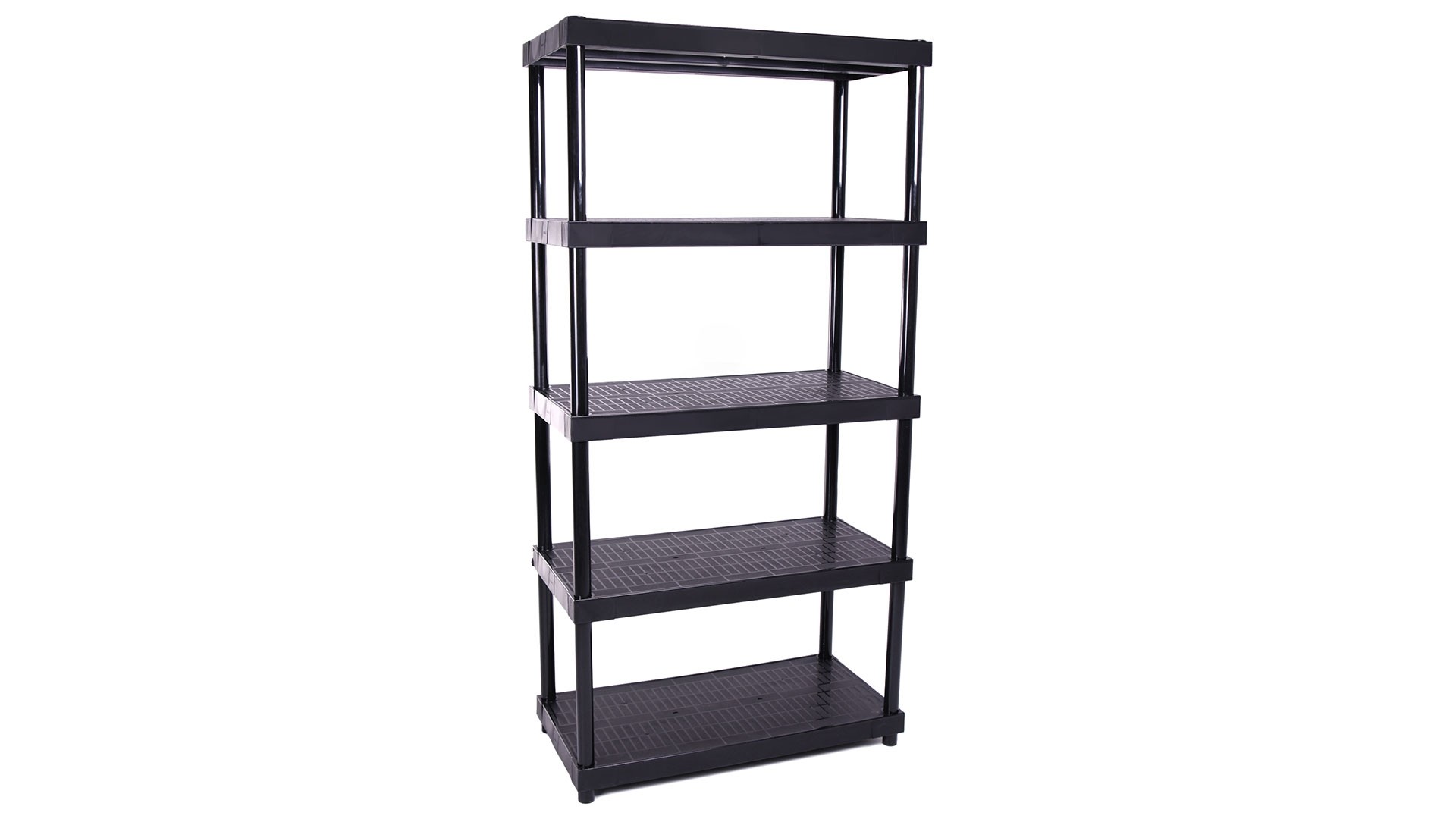 Estanteria Solida 18" de 5 Niveles Negra