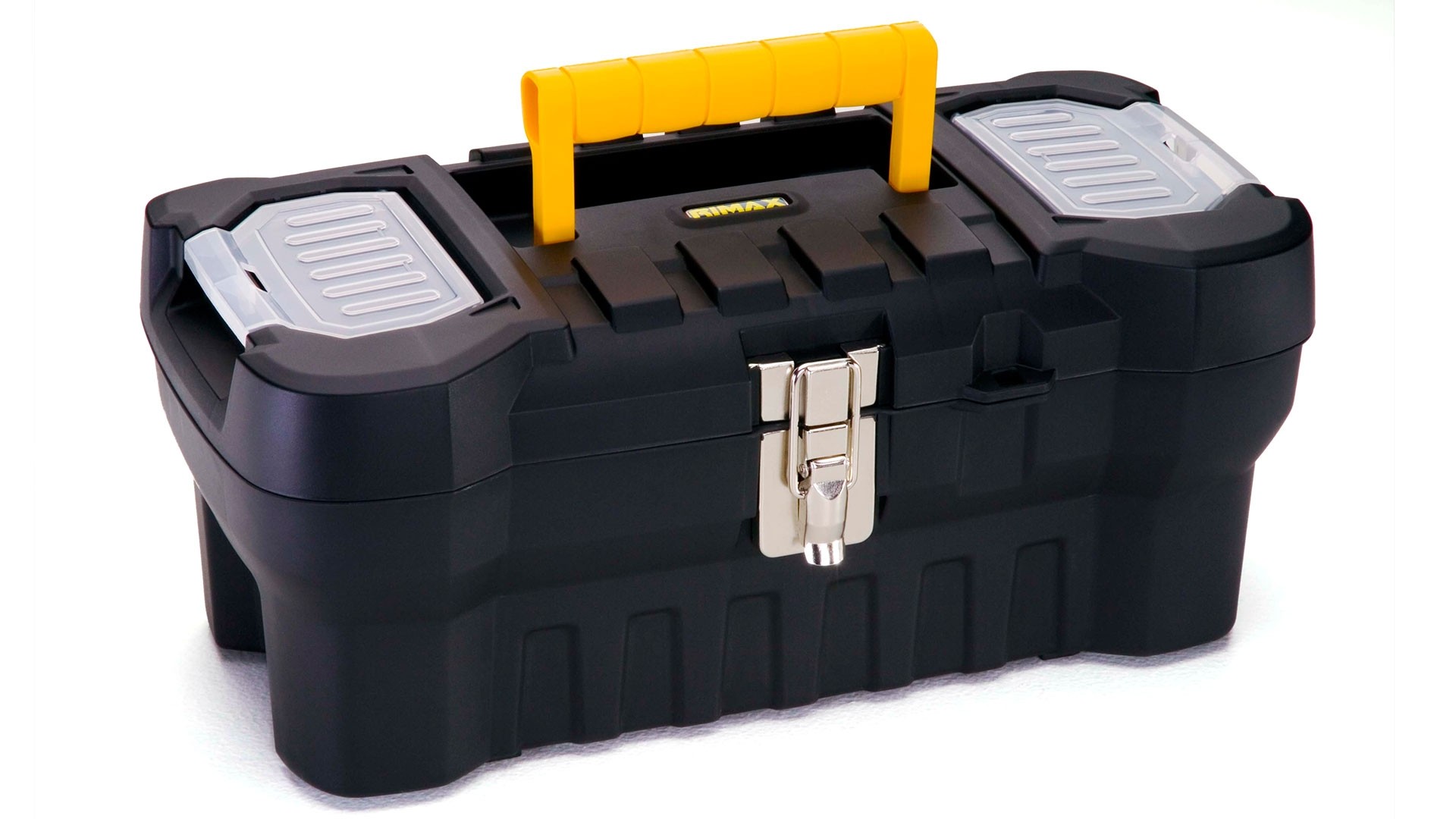 Caja Herramientas 16" Cerradura Metálica Negra