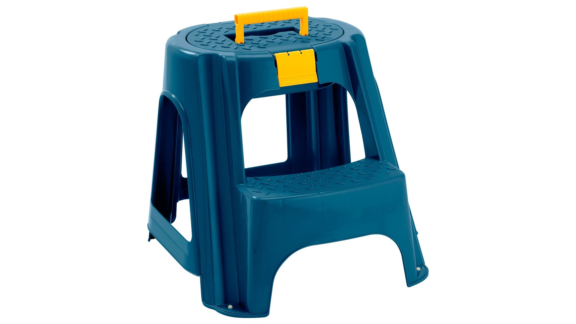 Escalesilla con Tapa Organizadora Azul Petroleo