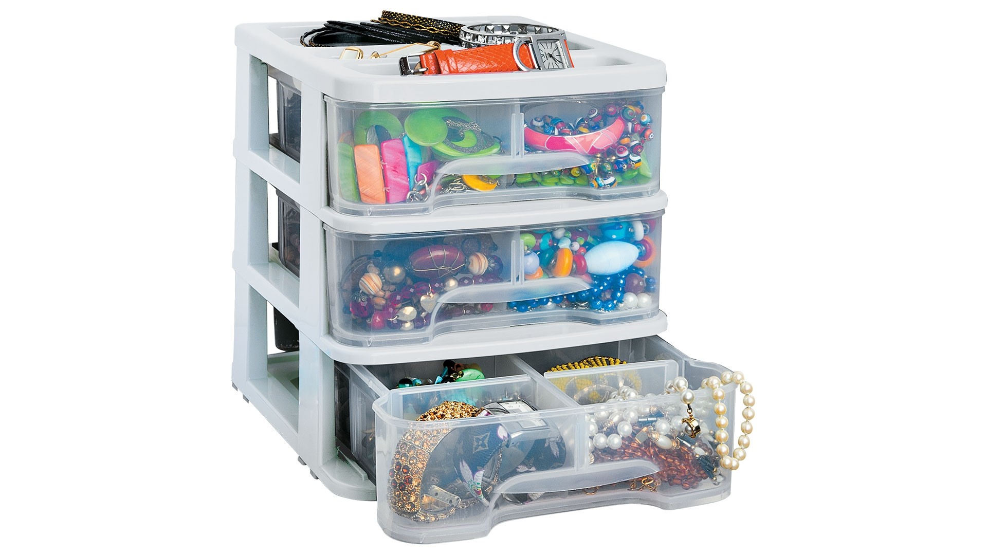 Gavetero Pequeño con 3 Gavetas Blanco