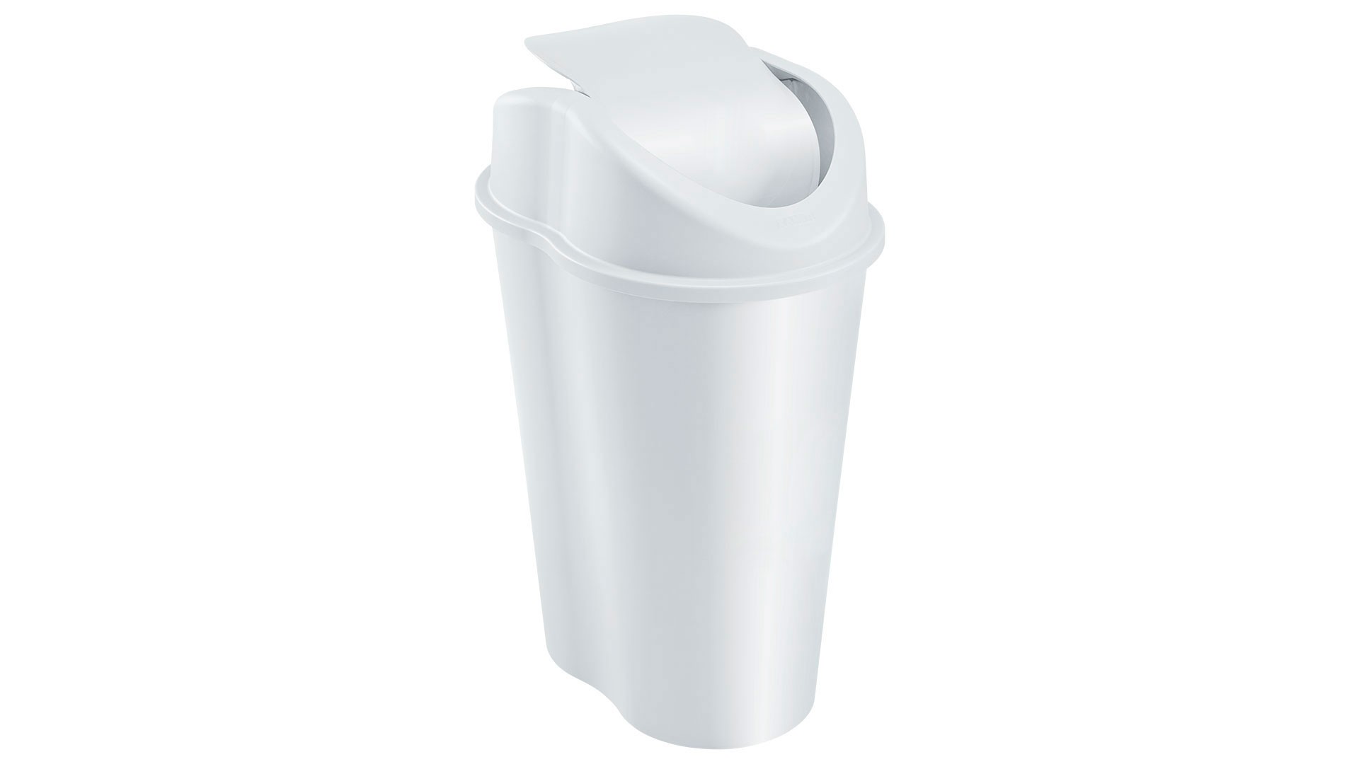 Papelera Style Tapa Vaiven 50 Litros Blanco