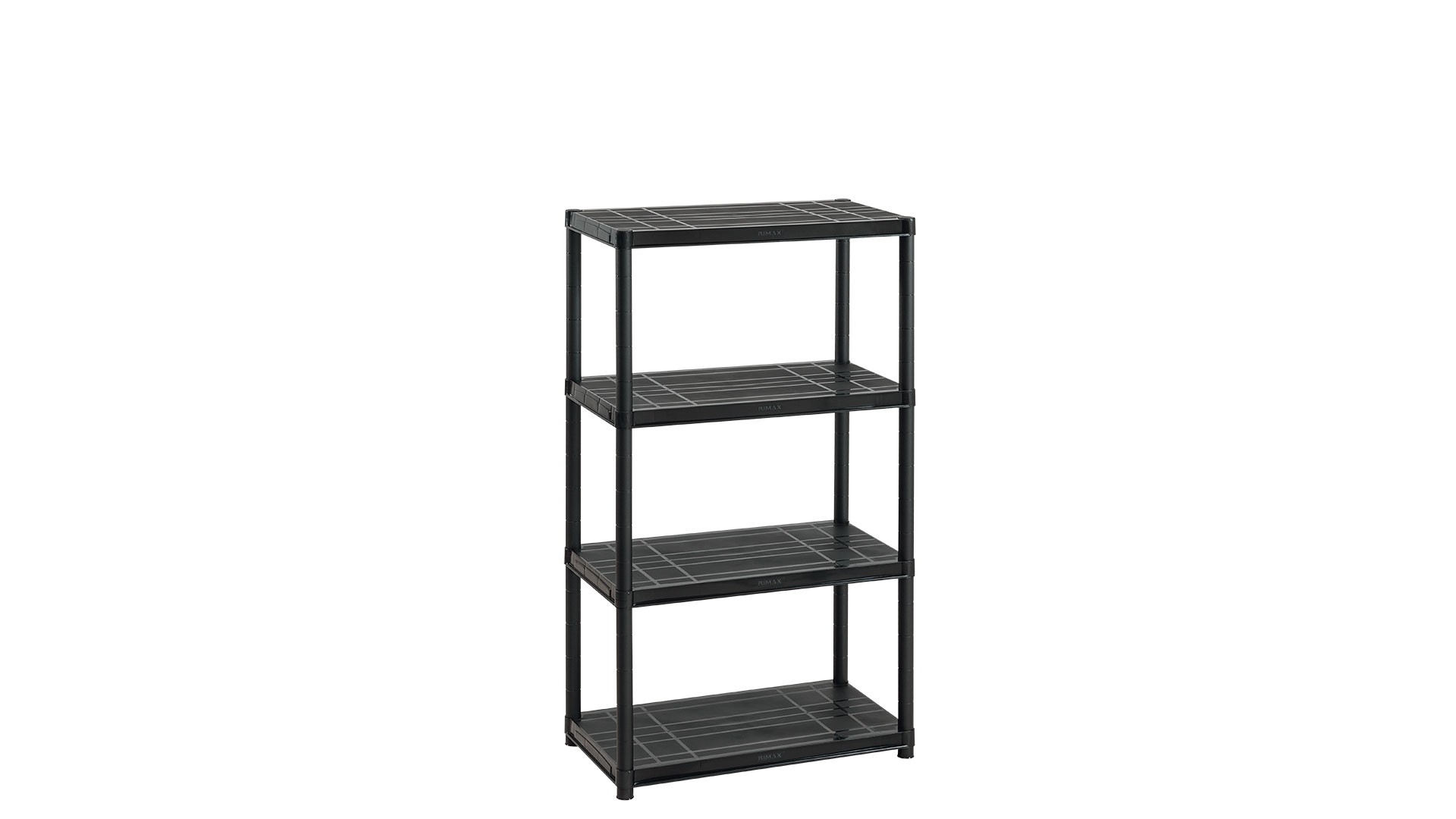 Estante Solido 15" de 4 Niveles Negro