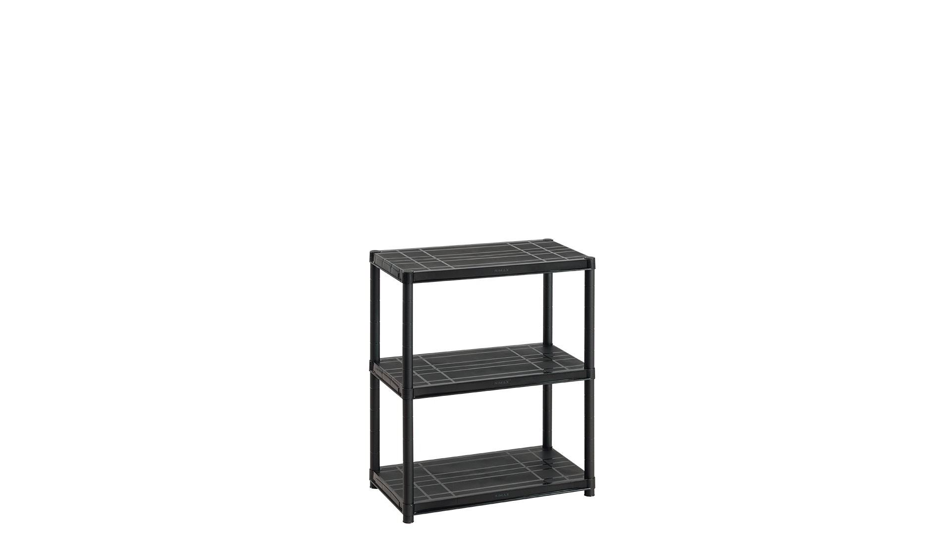 Estante Solido 15" de 3 Niveles Negro