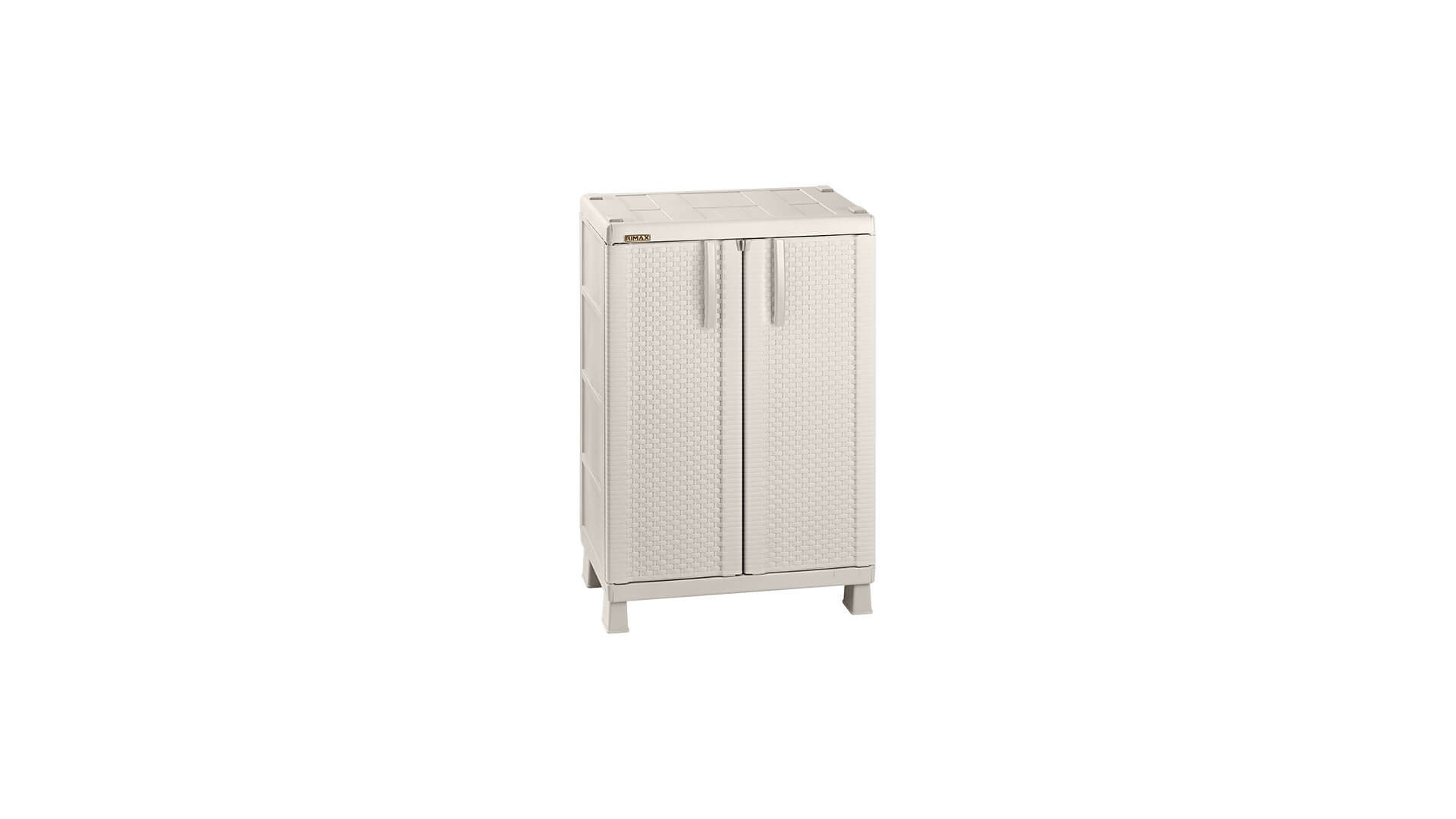 Armario Mediano Apariencia Rattan Taupe