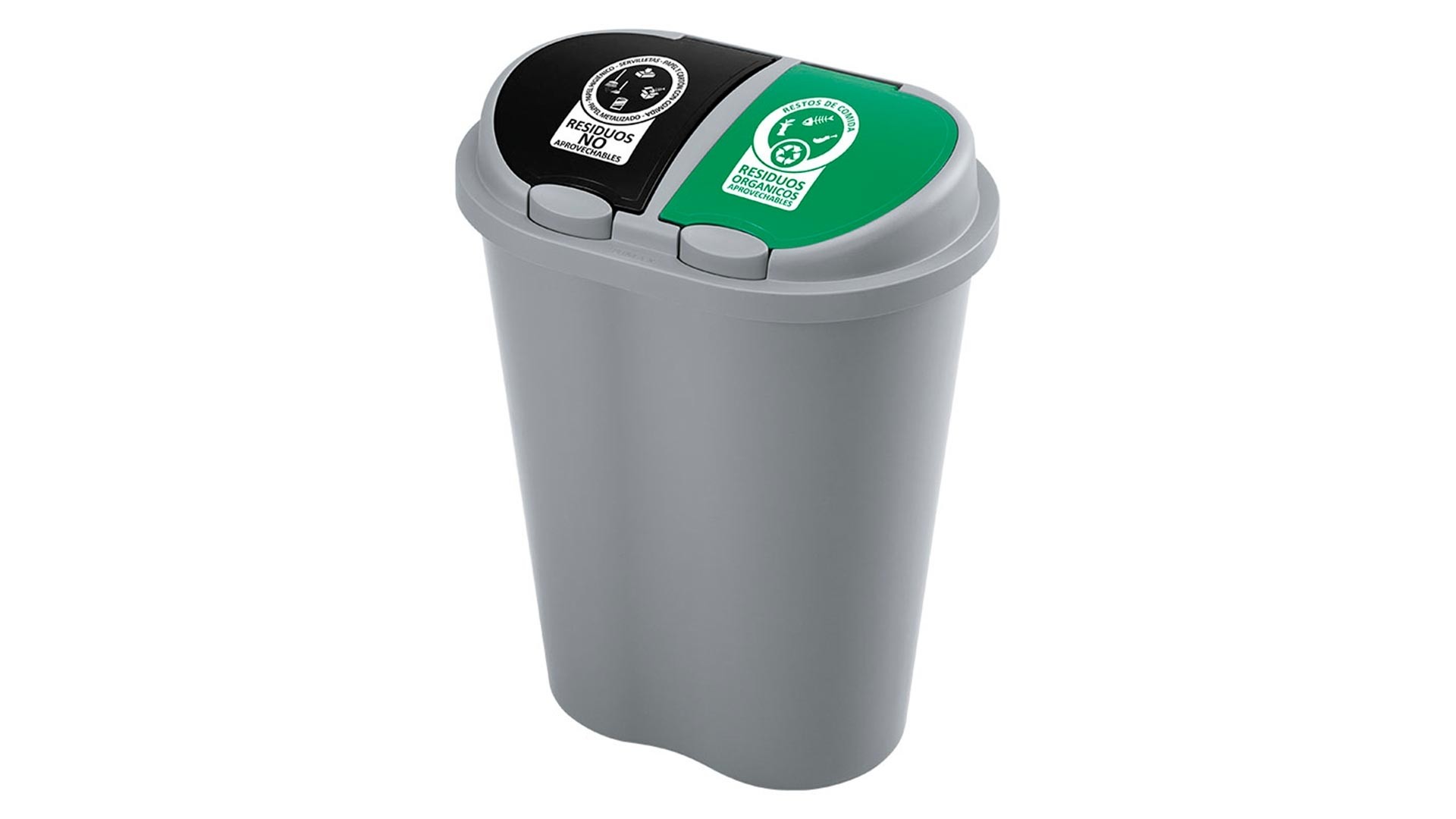 Basurero Manejo de Residuos 50 Litros Doble