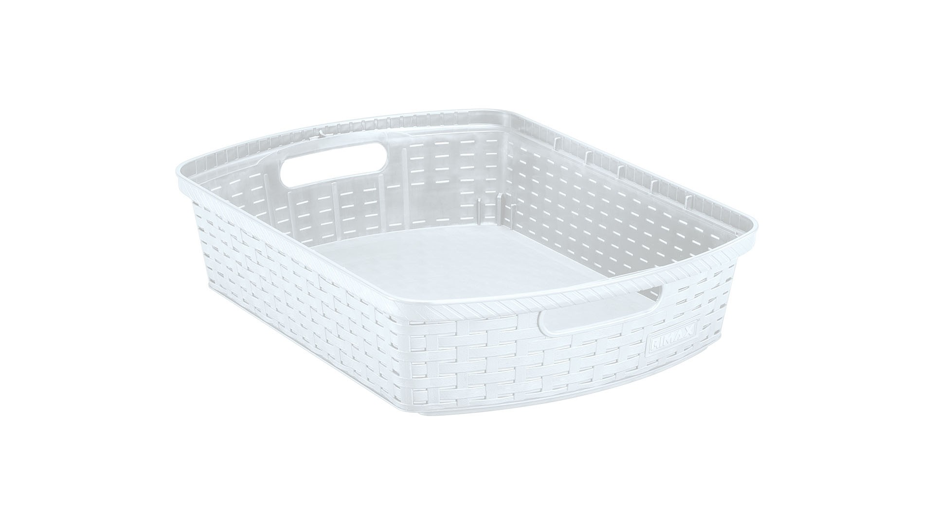 Canasta Apariencia Shia Baja Blanco Nieve