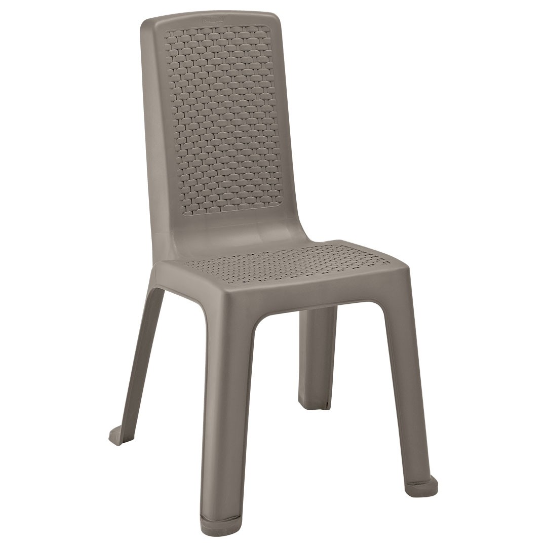 Silla Eterna Apariencia Rattan sin Brazos Mocca