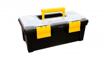 Caja Herramientas 16" Con Tapa Organizadora