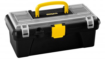 Caja Herramientas 12" Con Tapa Organizadora