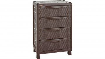 Armario Cajonero Apariencia Rattan